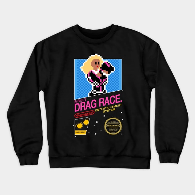 Rupaul's Drag Race NES Game Crewneck Sweatshirt by Inky Icarus